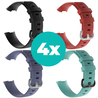 Strap-it Siliconen bandjes geschikt voor Fitbit Charge 4 bandje - Bundel van 4 bandjes - Sport bandje Geschikt voor Fitbit Charge 3 bandje - Set bandjes 4x Zwart - Grijsblauw - Aqua - Rood - Maat S/M (Small) Strap-it Siliconen bandjes geschikt voor Fitbit Charge 4 bandje - Bundel van 4 bandjes - Sport bandje Geschikt voor Fitbit Charge 3 bandje - Set bandjes 4x Zwart - Grijsblauw - Aqua - Rood - Maat S/M (Small)