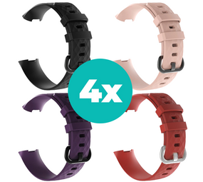 Strap-it Zwart - Paars - Rood - Lichtroze Charge 4 / 3 bundel - Maat S/M