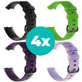 Strap-it Zwart - Paars - Lila - Groen Charge 4 / 3 bundel - Maat S/M