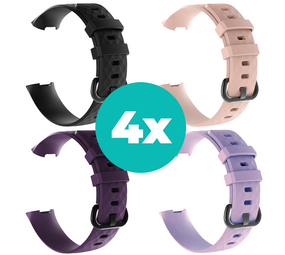 Strap-it Zwart - Paars - Lila - Lichtroze Charge 4 / 3 bundel - Maat S/M