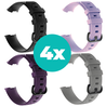 Strap-it Siliconen bandjes geschikt voor Fitbit Charge 4 bandje - Bundel van 4 bandjes - Sport bandje Geschikt voor Fitbit Charge 3 bandje - Set bandjes 4x Zwart - Paars - Grijs - Lila - Maat S/M (Small) Strap-it Siliconen bandjes geschikt voor Fitbit Charge 4 bandje - Bundel van 4 bandjes - Sport bandje Geschikt voor Fitbit Charge 3 bandje - Set bandjes 4x Zwart - Paars - Grijs - Lila - Maat S/M (Small)