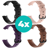 Strap-it Zwart - Paars - Bruin - Lichtroze Charge 4 / 3 bundel - Maat S/M