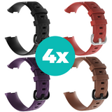 Strap-it Zwart - Paars - Bruin - Rood Charge 4 / 3 bundel - Maat S/M