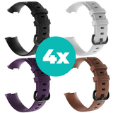 Strap-it Zwart - Paars - Bruin - Wit Charge 4 / 3 bundel - Maat S/M