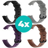 Strap-it Zwart - Paars - Bruin - Grijs Charge 4 / 3 bundel - Maat S/M