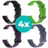 Strap-it Siliconen bandjes geschikt voor Fitbit Charge 4 bandje - Bundel van 4 bandjes - Sport bandje Geschikt voor Fitbit Charge 3 bandje - Set bandjes 4x Zwart - Paars - Grijsblauw - Groen - Maat S/M (Small) Strap-it Siliconen bandjes geschikt voor Fitbit Charge 4 bandje - Bundel van 4 bandjes - Sport bandje Geschikt voor Fitbit Charge 3 bandje - Set bandjes 4x Zwart - Paars - Grijsblauw - Groen - Maat S/M (Small)