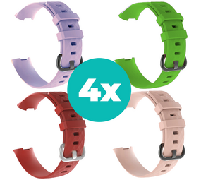 Strap-it Lila - Rood - Lichtroze - Groen Charge 4 / 3 bundel - Maat M/L