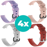 Strap-it Lila - Wit - Rood - Lichtroze Charge 4 / 3 bundel - Maat M/L