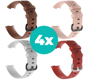 Strap-it Bruin - Wit - Rood - Lichtroze Charge 4 / 3 bundel - Maat M/L