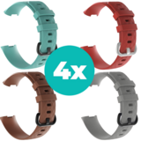 Strap-it Aqua - Bruin - Grijs - Rood Charge 4 / 3 bundel - Maat M/L