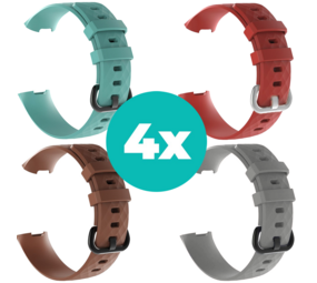 Strap-it Aqua - Bruin - Grijs - Rood Charge 4 / 3 bundel - Maat M/L