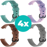 Strap-it Aqua - Bruin - Grijs - Lila Charge 4 / 3 bundel - Maat M/L