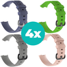 Strap-it Siliconen bandjes geschikt voor Fitbit Charge 4 bandje - Bundel van 4 bandjes - Sport bandje Geschikt voor Fitbit Charge 3 bandje - Set bandjes 4x Grijsblauw - Grijs - Lichtroze - Groen - Maat M/L (Large) Strap-it Siliconen bandjes geschikt voor Fitbit Charge 4 bandje - Bundel van 4 bandjes - Sport bandje Geschikt voor Fitbit Charge 3 bandje - Set bandjes 4x Grijsblauw - Grijs - Lichtroze - Groen - Maat M/L (Large)