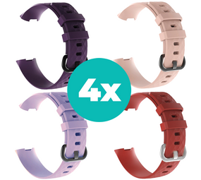 Strap-it Paars - Lila - Rood - Lichtroze Charge 4 / 3 bundel - Maat M/L