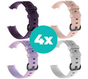 Strap-it Paars - Lila - Wit - Lichtroze Charge 4 / 3 bundel - Maat M/L