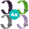 Strap-it Siliconen bandjes geschikt voor Fitbit Charge 4 bandje - Bundel van 4 bandjes - Sport bandje Geschikt voor Fitbit Charge 3 bandje - Set bandjes 4x Paars - Grijs - Lila - Groen - Maat M/L (Large) Strap-it Siliconen bandjes geschikt voor Fitbit Charge 4 bandje - Bundel van 4 bandjes - Sport bandje Geschikt voor Fitbit Charge 3 bandje - Set bandjes 4x Paars - Grijs - Lila - Groen - Maat M/L (Large)