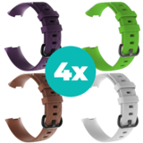 Strap-it Paars - Bruin - Wit - Groen Charge 4 / 3 bundel - Maat M/L