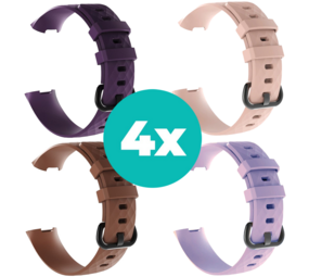 Strap-it Paars - Bruin - Lila - Lichtroze Charge 4 / 3 bundel - Maat M/L