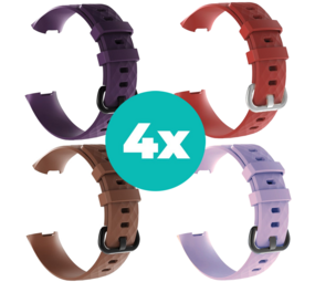 Strap-it Paars - Bruin - Lila - Rood Charge 4 / 3 bundel - Maat M/L