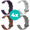 Strap-it Siliconen bandjes geschikt voor Fitbit Charge 4 bandje - Bundel van 4 bandjes - Sport bandje Geschikt voor Fitbit Charge 3 bandje - Set bandjes 4x Paars - Bruin - Grijs - Wit - Maat M/L (Large) Strap-it Siliconen bandjes geschikt voor Fitbit Charge 4 bandje - Bundel van 4 bandjes - Sport bandje Geschikt voor Fitbit Charge 3 bandje - Set bandjes 4x Paars - Bruin - Grijs - Wit - Maat M/L (Large)