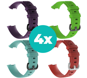 Strap-it Paars - Aqua - Rood - Groen Charge 4 / 3 bundel - Maat M/L Strap-it Paars - Aqua - Rood - Groen Charge 4 / 3 bundel - Maat M/L