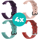 Strap-it Paars - Aqua - Rood - Lichtroze Charge 4 / 3 bundel - Maat M/L