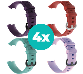 Strap-it Paars - Aqua - Lila - Rood Charge 4 / 3 bundel - Maat M/L