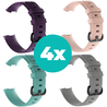 Strap-it Siliconen bandjes geschikt voor Fitbit Charge 4 bandje - Bundel van 4 bandjes - Sport bandje Geschikt voor Fitbit Charge 3 bandje - Set bandjes 4x Paars - Aqua - Grijs - Lichtroze - Maat M/L (Large) Strap-it Siliconen bandjes geschikt voor Fitbit Charge 4 bandje - Bundel van 4 bandjes - Sport bandje Geschikt voor Fitbit Charge 3 bandje - Set bandjes 4x Paars - Aqua - Grijs - Lichtroze - Maat M/L (Large)