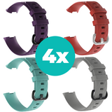 Strap-it Paars - Aqua - Grijs - Rood Charge 4 / 3 bundel - Maat M/L