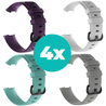 Strap-it Siliconen bandjes geschikt voor Fitbit Charge 4 bandje - Bundel van 4 bandjes - Sport bandje Geschikt voor Fitbit Charge 3 bandje - Set bandjes 4x Paars - Aqua - Grijs - Wit - Maat M/L (Large) Strap-it Siliconen bandjes geschikt voor Fitbit Charge 4 bandje - Bundel van 4 bandjes - Sport bandje Geschikt voor Fitbit Charge 3 bandje - Set bandjes 4x Paars - Aqua - Grijs - Wit - Maat M/L (Large)