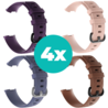 Strap-it Siliconen bandjes geschikt voor Fitbit Charge 4 bandje - Bundel van 4 bandjes - Sport bandje Geschikt voor Fitbit Charge 3 bandje - Set bandjes 4x Paars - Grijsblauw - Bruin - Lichtroze - Maat M/L (Large) Strap-it Siliconen bandjes geschikt voor Fitbit Charge 4 bandje - Bundel van 4 bandjes - Sport bandje Geschikt voor Fitbit Charge 3 bandje - Set bandjes 4x Paars - Grijsblauw - Bruin - Lichtroze - Maat M/L (Large)