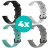 Strap-it Siliconen bandjes geschikt voor Fitbit Charge 4 bandje - Bundel van 4 bandjes - Sport bandje Geschikt voor Fitbit Charge 3 bandje - Set bandjes 4x Zwart - Aqua - Grijs - Wit - Maat M/L (Large) Strap-it Siliconen bandjes geschikt voor Fitbit Charge 4 bandje - Bundel van 4 bandjes - Sport bandje Geschikt voor Fitbit Charge 3 bandje - Set bandjes 4x Zwart - Aqua - Grijs - Wit - Maat M/L (Large)