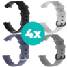 Strap-it Siliconen bandjes geschikt voor Fitbit Charge 4 bandje - Bundel van 4 bandjes - Sport bandje Geschikt voor Fitbit Charge 3 bandje - Set bandjes 4x Zwart - Grijsblauw - Grijs - Wit - Maat M/L (Large) Strap-it Siliconen bandjes geschikt voor Fitbit Charge 4 bandje - Bundel van 4 bandjes - Sport bandje Geschikt voor Fitbit Charge 3 bandje - Set bandjes 4x Zwart - Grijsblauw - Grijs - Wit - Maat M/L (Large)