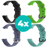 Strap-it Siliconen bandjes geschikt voor Fitbit Charge 4 bandje - Bundel van 4 bandjes - Sport bandje Geschikt voor Fitbit Charge 3 bandje - Set bandjes 4x Zwart - Grijsblauw - Aqua - Groen - Maat M/L (Large) Strap-it Siliconen bandjes geschikt voor Fitbit Charge 4 bandje - Bundel van 4 bandjes - Sport bandje Geschikt voor Fitbit Charge 3 bandje - Set bandjes 4x Zwart - Grijsblauw - Aqua - Groen - Maat M/L (Large)