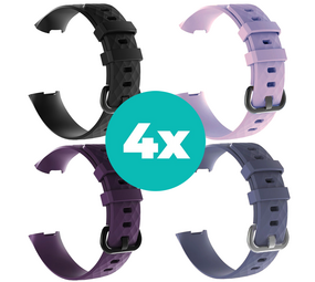 Strap-it Zwart - Paars - Grijsblauw - Lila Charge 4 / 3 bundel - Maat M/L