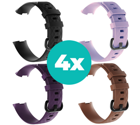 Strap-it Zwart - Paars - Bruin - Lila Charge 4 / 3 bundel - Maat M/L