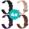 Strap-it Siliconen bandjes geschikt voor Fitbit Charge 4 bandje - Bundel van 4 bandjes - Sport bandje Geschikt voor Fitbit Charge 3 bandje - Set bandjes 4x Zwart - Paars - Bruin - Lichtroze - Maat M/L (Large) Strap-it Siliconen bandjes geschikt voor Fitbit Charge 4 bandje - Bundel van 4 bandjes - Sport bandje Geschikt voor Fitbit Charge 3 bandje - Set bandjes 4x Zwart - Paars - Bruin - Lichtroze - Maat M/L (Large)
