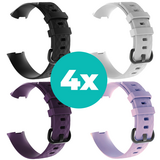 Strap-it Zwart - Paars - Lila - Wit Charge 4 / 3 bundel - Maat M/L