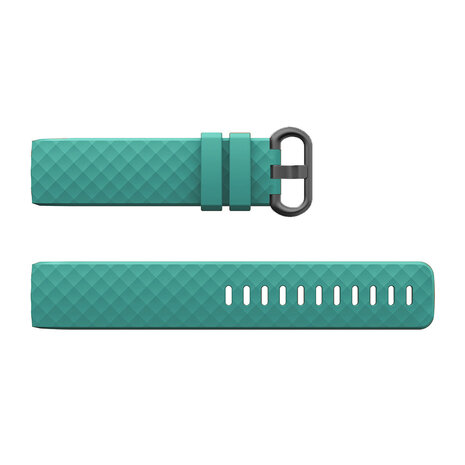 Strap-it Siliconen bandjes geschikt voor Fitbit Charge 4 bandje - Bundel van 4 bandjes - Sport bandje Geschikt voor Fitbit Charge 3 bandje - Set bandjes 4x Aqua - Bruin - Rood - Lichtroze - Maat M/L (Large)