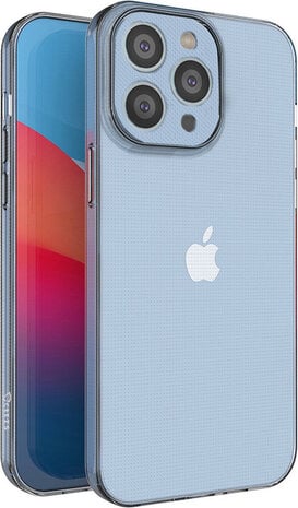 Ceezs Ceezs Siliconen hoesje met camerabescherming geschikt voor iPhone 14 Pro Max transparant + ShieldCase screenprotector - beschermglas iPhone bescherming - iPhone case bescherm hoesje + Screenprotector
