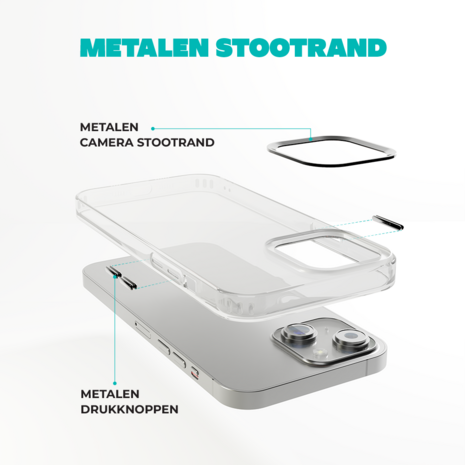 Coverzs Coverzs geschikt voor iPhone 14 hard case met metalen camera bumper (zwart) + ShieldCase screenprotector - beschermglas iPhone bescherming - iPhone case bescherm hoesje + Screenprotector Coverzs Coverzs geschikt voor iPhone 14 hard case met metalen camera bumper (zwart) + ShieldCase screenprotector - beschermglas iPhone bescherming - iPhone case bescherm hoesje + Screenprotector