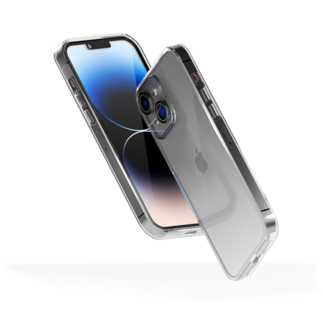 Coverzs Coverzs geschikt voor iPhone 14 hoesje clear soft case camera cover (transparant) + ShieldCase screenprotector - beschermglas iPhone bescherming - iPhone case bescherm hoesje + Screenprotector
