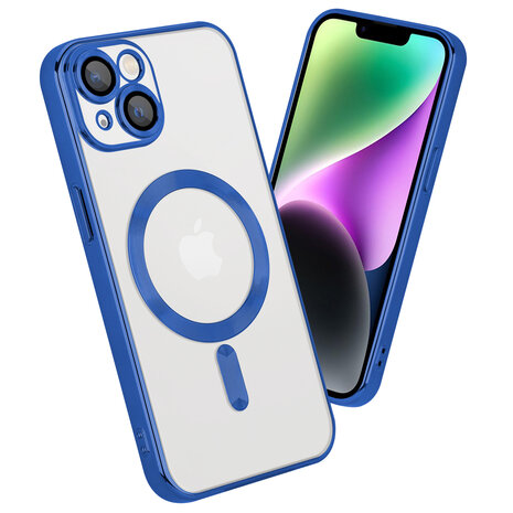 Coverzs Coverzs geschikt voor iPhone 14 Magsafe hoesje met camera cover (blauw) + ShieldCase screenprotector - beschermglas iPhone bescherming - iPhone case bescherm hoesje + Screenprotector Coverzs Coverzs geschikt voor iPhone 14 Magsafe hoesje met camera cover (blauw) + ShieldCase screenprotector - beschermglas iPhone bescherming - iPhone case bescherm hoesje + Screenprotector