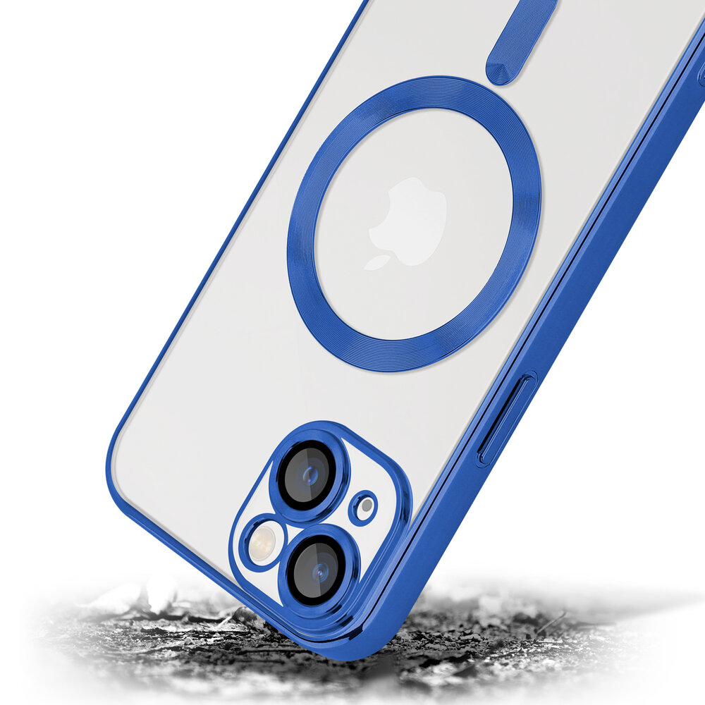 Coverzs Coverzs geschikt voor iPhone 14 Magsafe hoesje met camera cover (blauw) + ShieldCase screenprotector - beschermglas iPhone bescherming - iPhone case bescherm hoesje + Screenprotector Coverzs Coverzs geschikt voor iPhone 14 Magsafe hoesje met camera cover (blauw) + ShieldCase screenprotector - beschermglas iPhone bescherming - iPhone case bescherm hoesje + Screenprotector