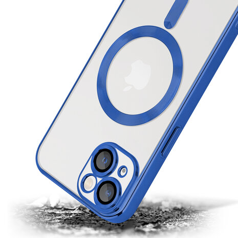 Coverzs Coverzs geschikt voor iPhone 14 Magsafe hoesje met camera cover (blauw) + ShieldCase screenprotector - beschermglas iPhone bescherming - iPhone case bescherm hoesje + Screenprotector Coverzs Coverzs geschikt voor iPhone 14 Magsafe hoesje met camera cover (blauw) + ShieldCase screenprotector - beschermglas iPhone bescherming - iPhone case bescherm hoesje + Screenprotector