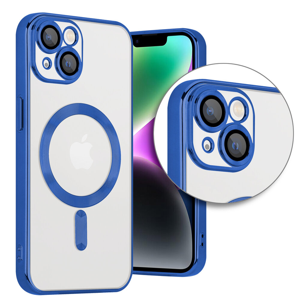 Coverzs Coverzs geschikt voor iPhone 14 Magsafe hoesje met camera cover (blauw) + ShieldCase screenprotector - beschermglas iPhone bescherming - iPhone case bescherm hoesje + Screenprotector Coverzs Coverzs geschikt voor iPhone 14 Magsafe hoesje met camera cover (blauw) + ShieldCase screenprotector - beschermglas iPhone bescherming - iPhone case bescherm hoesje + Screenprotector