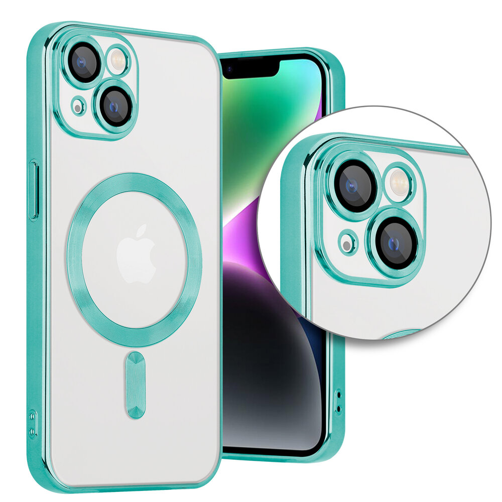 Coverzs Coverzs geschikt voor iPhone 14 Magsafe hoesje met camera cover (groen) + ShieldCase screenprotector - beschermglas iPhone bescherming - iPhone case bescherm hoesje + Screenprotector Coverzs Coverzs geschikt voor iPhone 14 Magsafe hoesje met camera cover (groen) + ShieldCase screenprotector - beschermglas iPhone bescherming - iPhone case bescherm hoesje + Screenprotector