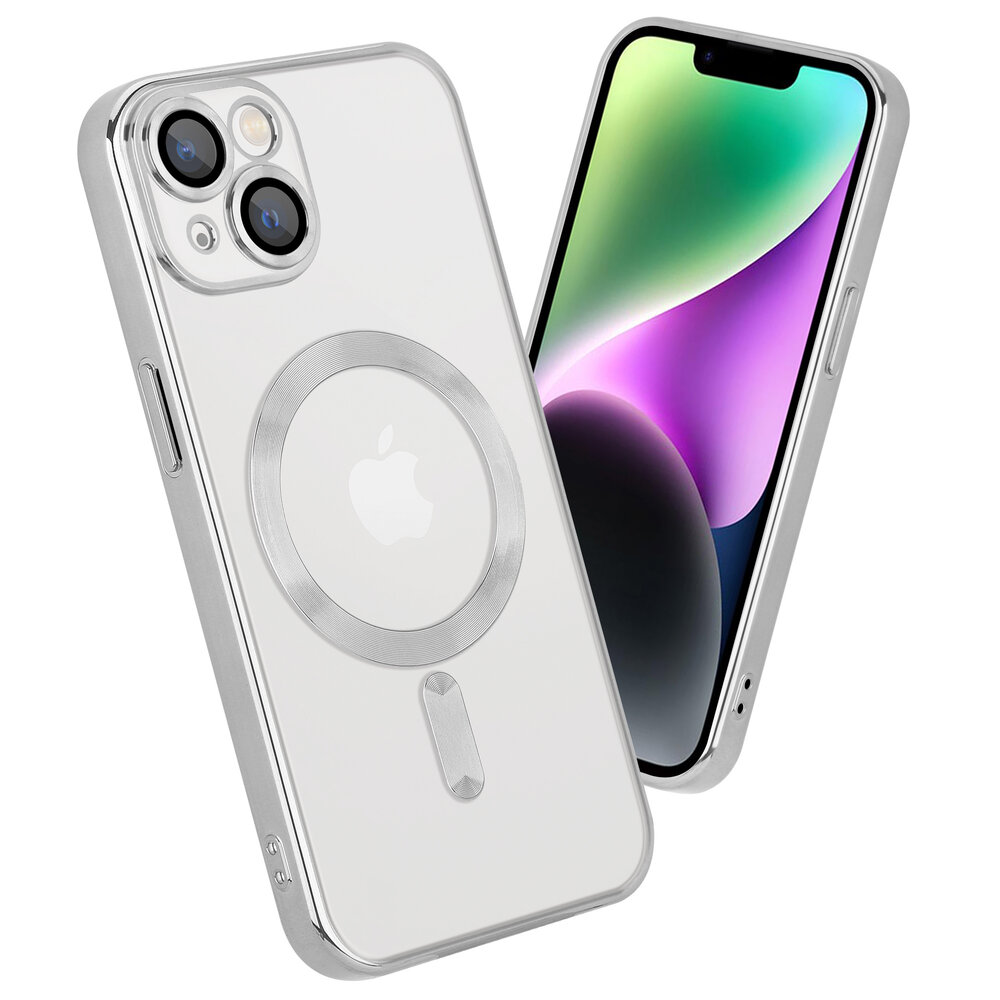 Coverzs Coverzs geschikt voor iPhone 14 Magsafe hoesje met camera cover (zilver) + ShieldCase screenprotector - beschermglas iPhone bescherming - iPhone case bescherm hoesje + Screenprotector Coverzs Coverzs geschikt voor iPhone 14 Magsafe hoesje met camera cover (zilver) + ShieldCase screenprotector - beschermglas iPhone bescherming - iPhone case bescherm hoesje + Screenprotector