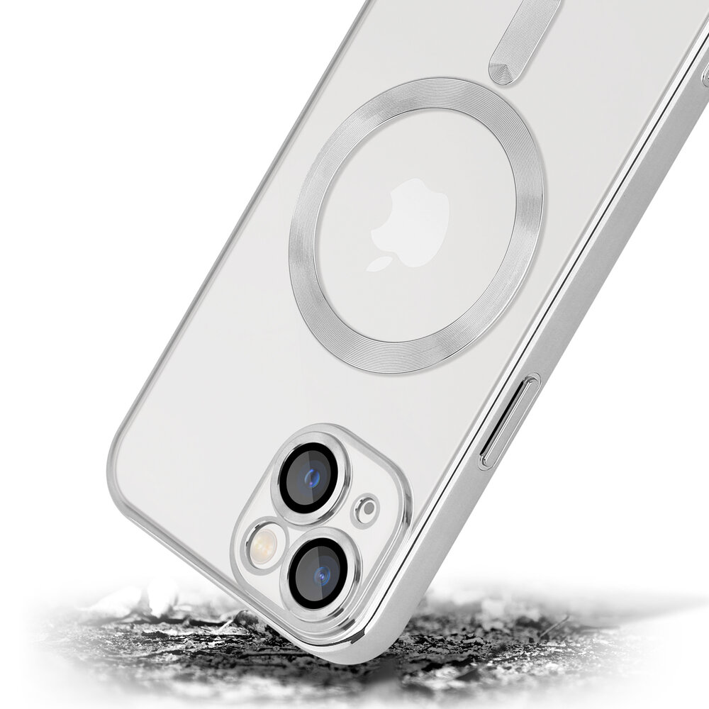 Coverzs Coverzs geschikt voor iPhone 14 Magsafe hoesje met camera cover (zilver) + ShieldCase screenprotector - beschermglas iPhone bescherming - iPhone case bescherm hoesje + Screenprotector Coverzs Coverzs geschikt voor iPhone 14 Magsafe hoesje met camera cover (zilver) + ShieldCase screenprotector - beschermglas iPhone bescherming - iPhone case bescherm hoesje + Screenprotector