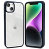 Coverzs Coverzs geschikt voor iPhone 14 Plus hoesje acryl rand mat (donkerblauw) + ShieldCase screenprotector - beschermglas iPhone bescherming - iPhone case bescherm hoesje + Screenprotector Coverzs Coverzs geschikt voor iPhone 14 Plus hoesje acryl rand mat (donkerblauw) + ShieldCase screenprotector - beschermglas iPhone bescherming - iPhone case bescherm hoesje + Screenprotector